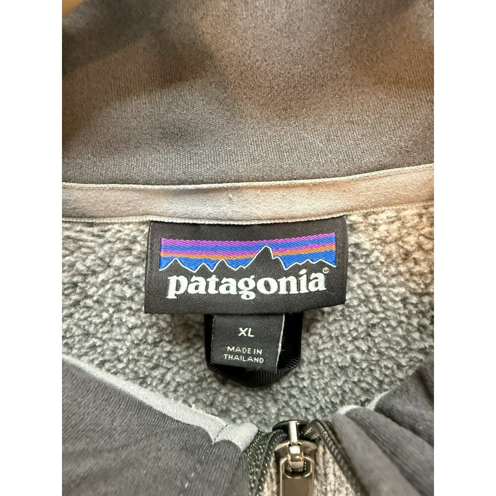 Patagonia Better Sweater Men's XL Two Tone Gray Fleece 1/4 Zip Pullover - Picture 6 of 14